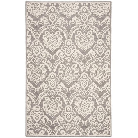 Safavieh 4 x 6 ft. Contemporary Blossom Hand Tufted Area RugBlue & Ivory BLM106F-4